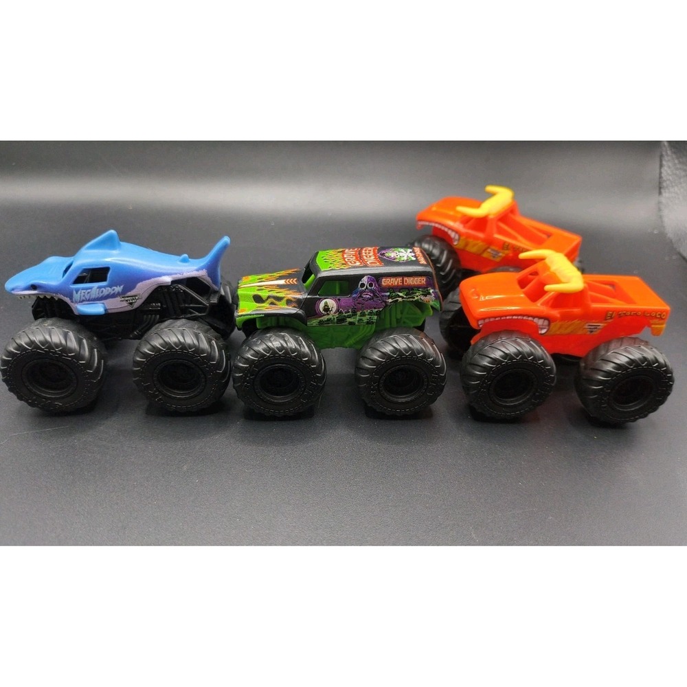 4-Spin Master Monster Jam 1:87 Scale Mini Collectible Monster Trucks 2024